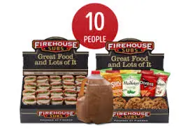 Firehouse subs menu Catering Smalls Group Deluxe Platter Pack